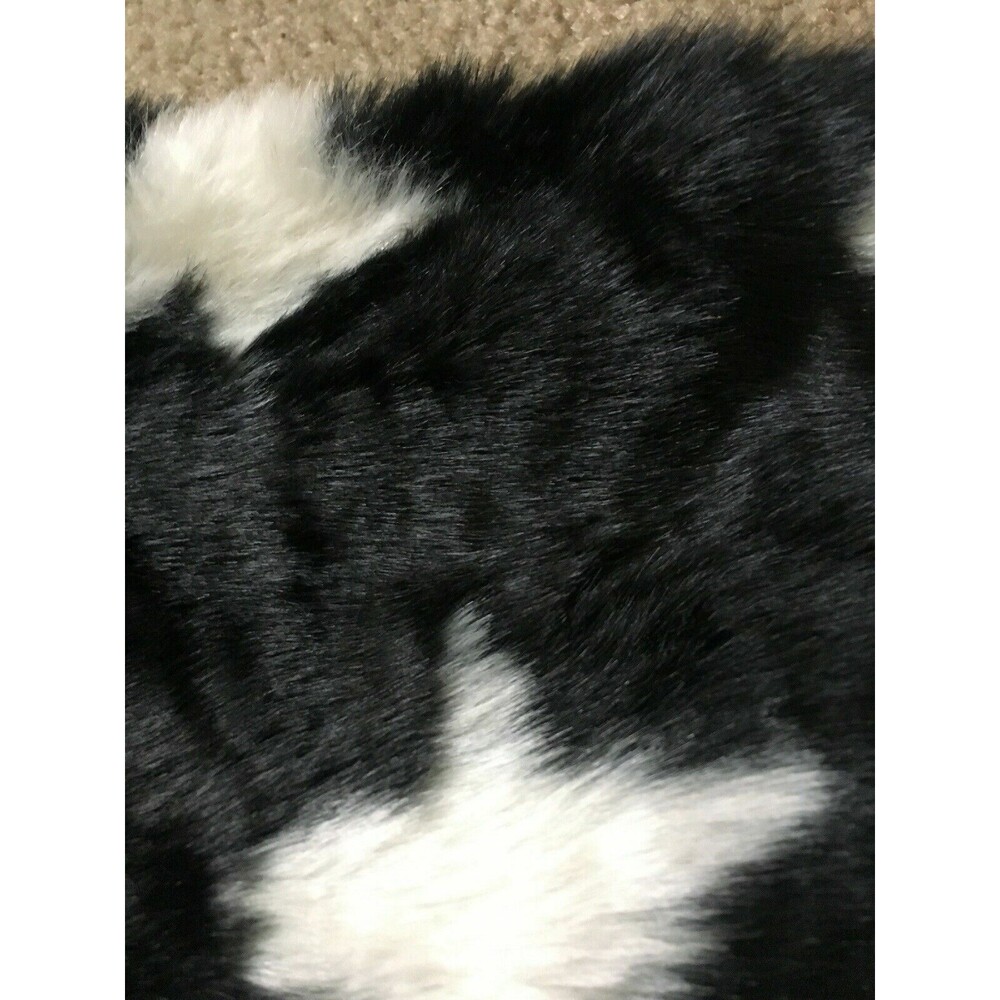 Women's White Star Pattern Lined Infinity Scarf S… - image 3